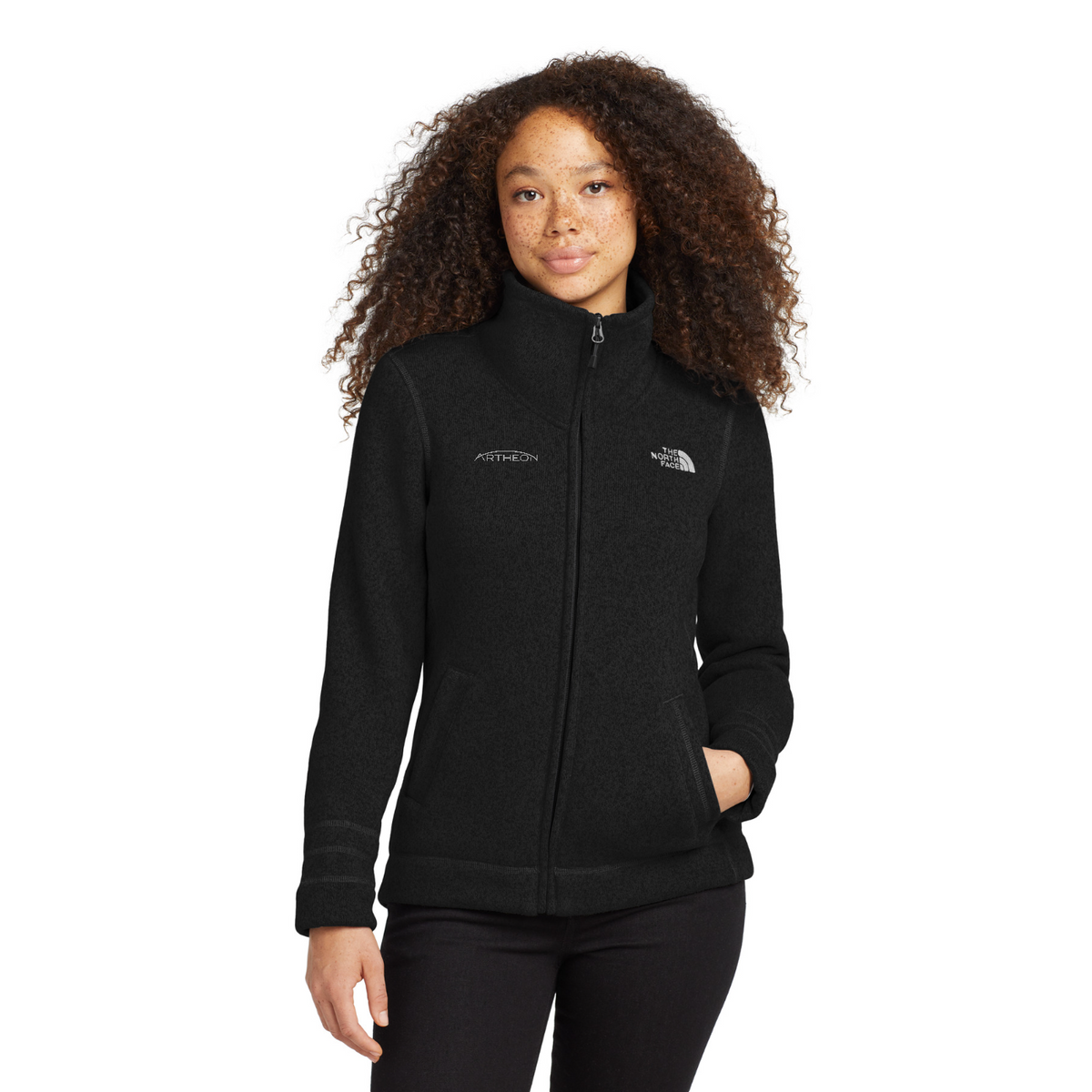 The North Face Women's Sweater Fleece Jacket — model