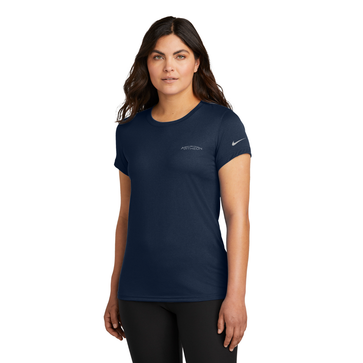Nike Women's Swoosh Sleeve rLegend Tee — model