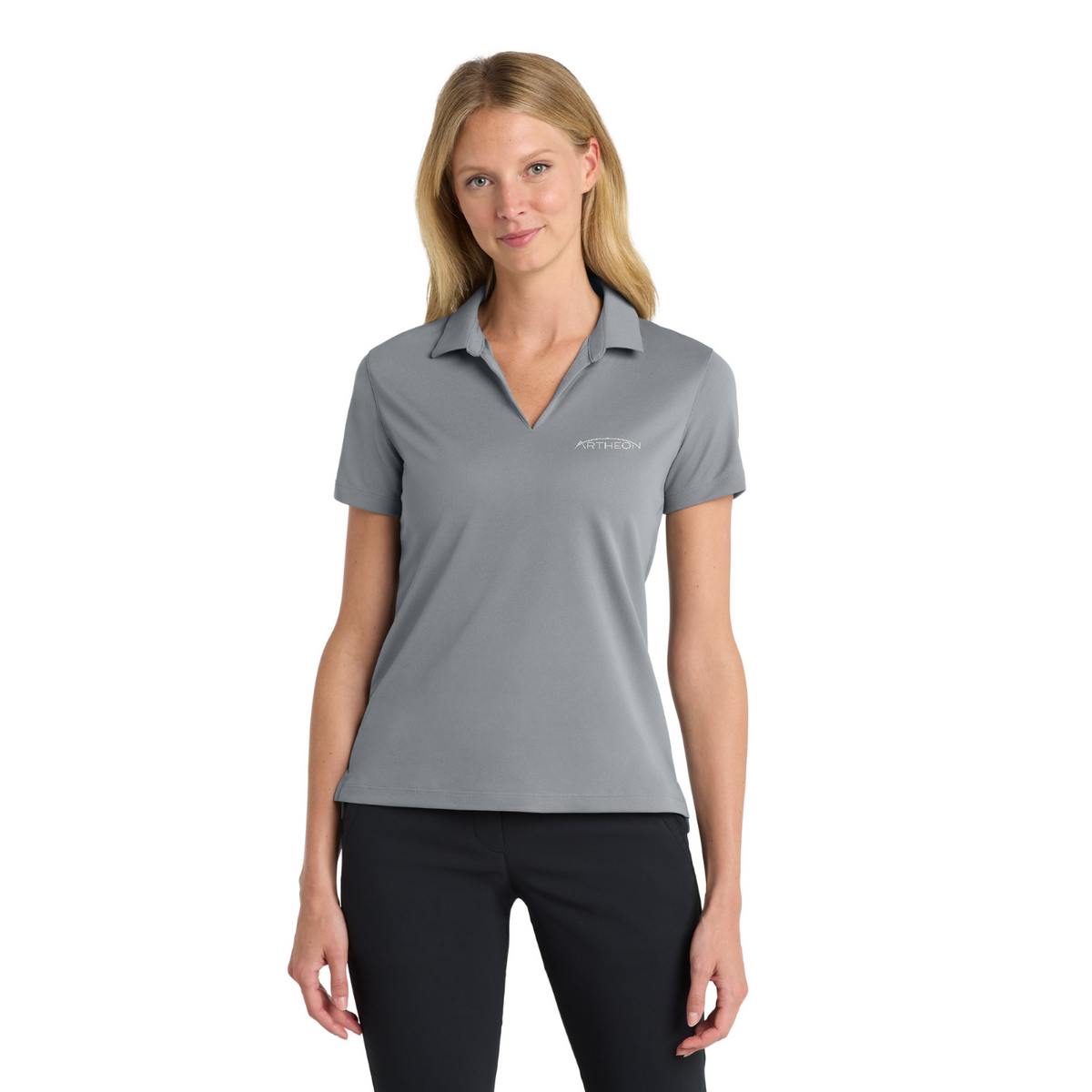 Nike Women's Dri-FIT Micro Pique 2.0 Polo — model