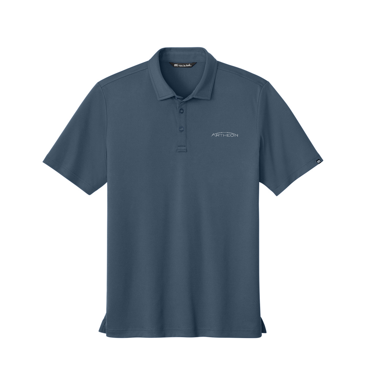 TravisMathew Coto Performance Polo — Vintage Indigo/ Black
