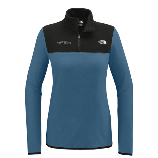 The North Face Women's Glacier 1/4-Zip Fleece — Shady Blue/ TNF Black