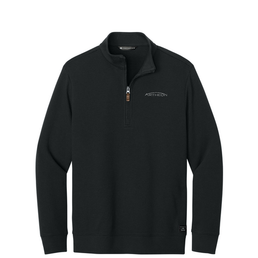 TravisMathew Waffle 1/4-Zip — Black