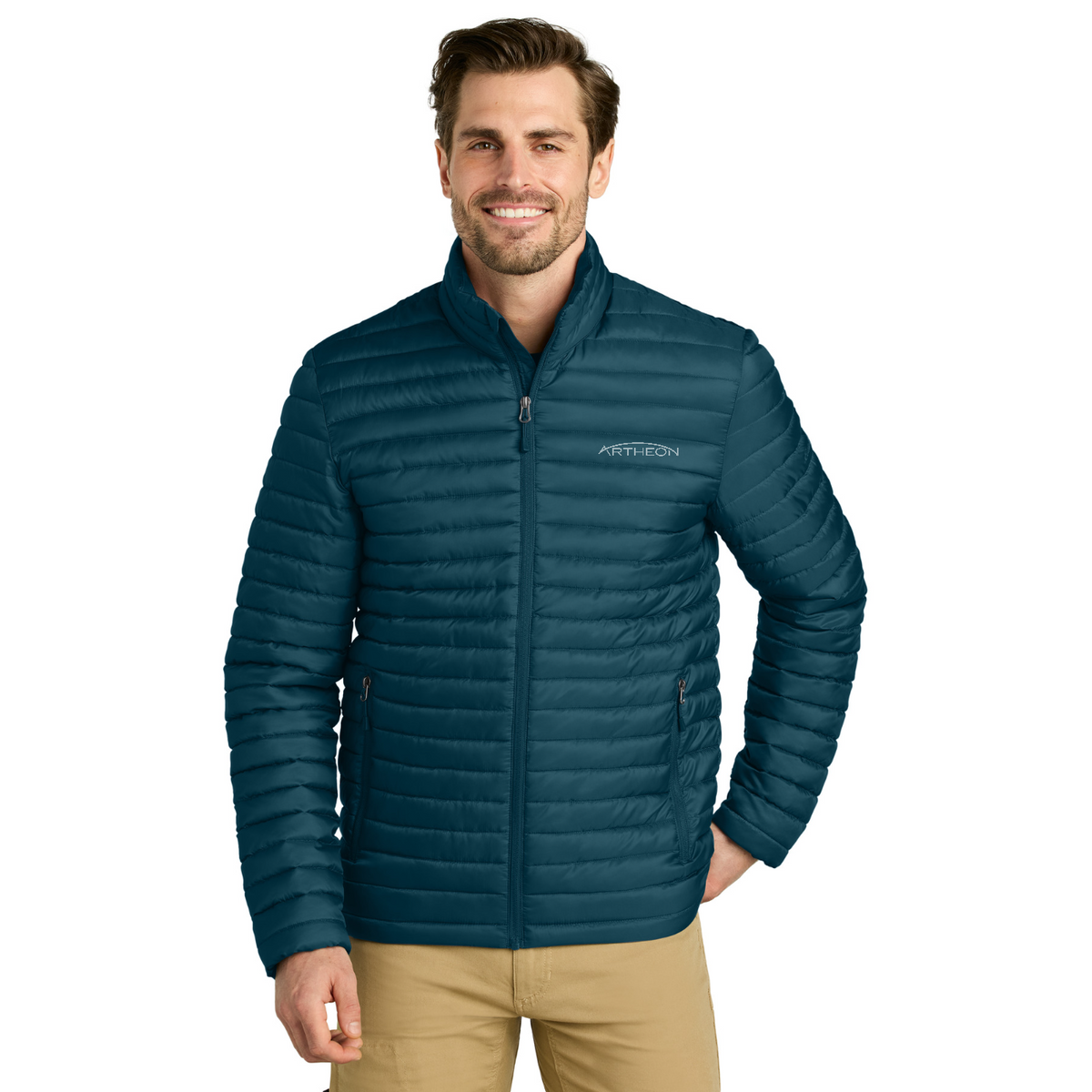 Eddie Bauer Packable Quilted Full-Zip — model