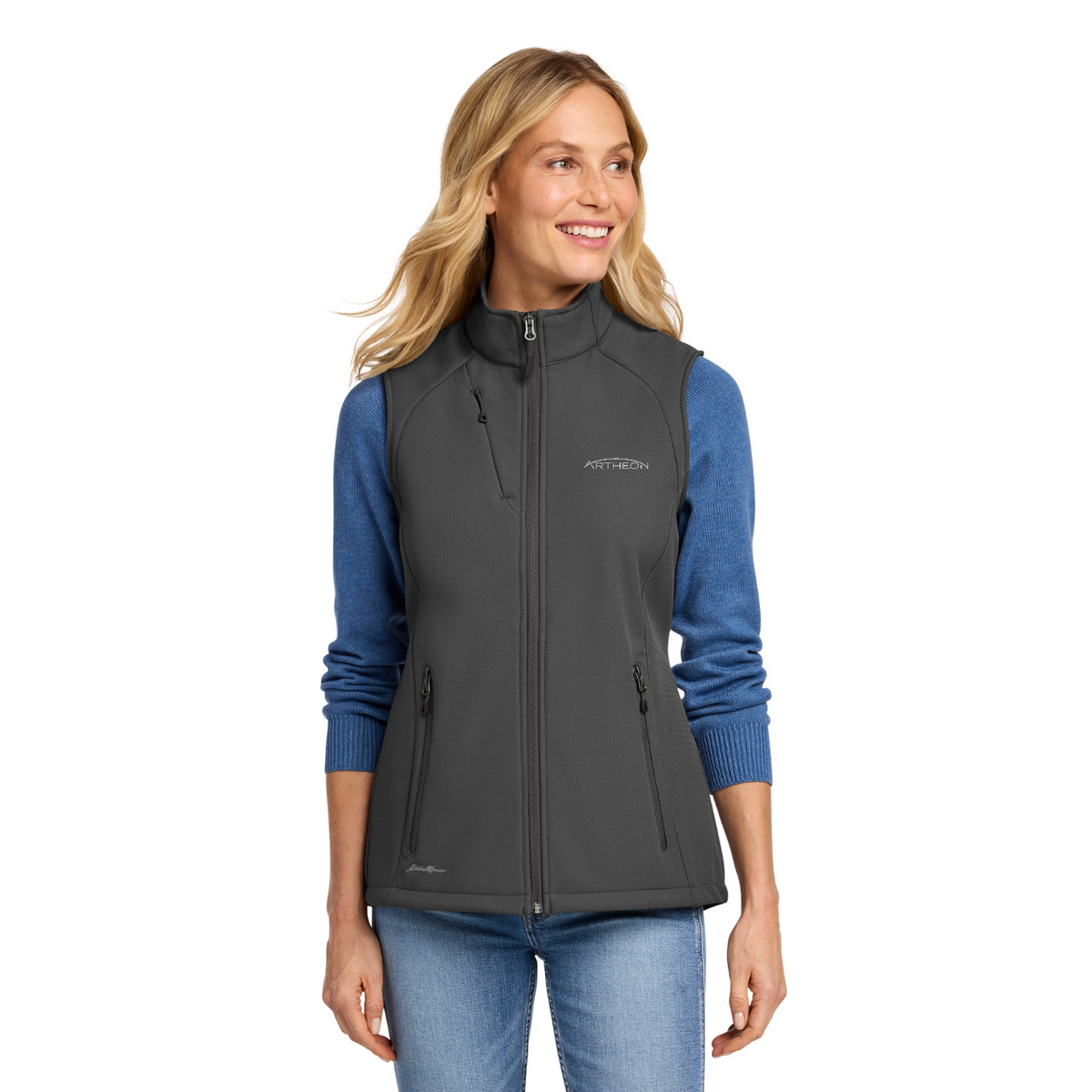 Eddie Bauer Women's Stretch Soft Shell Vest — model
