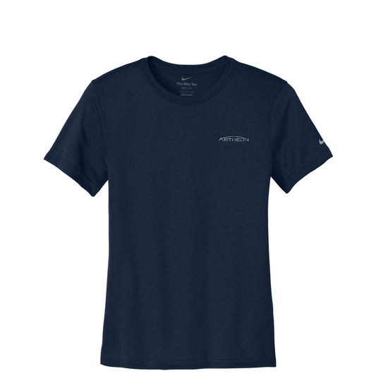 Nike Women's Swoosh Sleeve rLegend Tee — College Navy