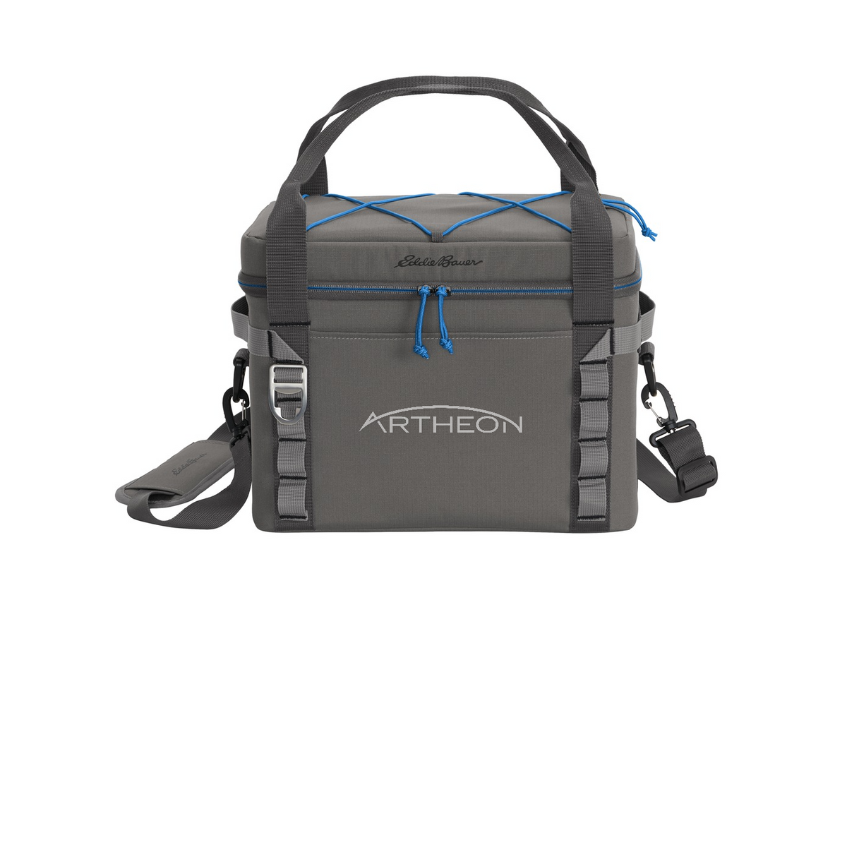Eddie Bauer  Max Cool 24-Can Cooler — Metal Grey/ Expedition Blue