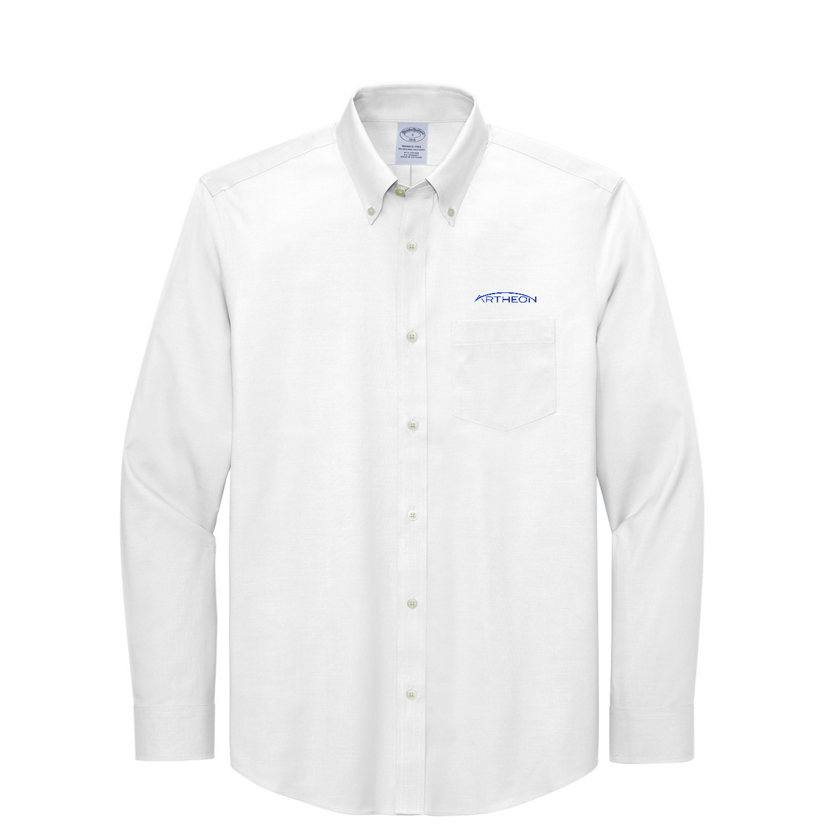 Brooks Brothers Wrinkle-Free Stretch Pinpoint Shirt — White