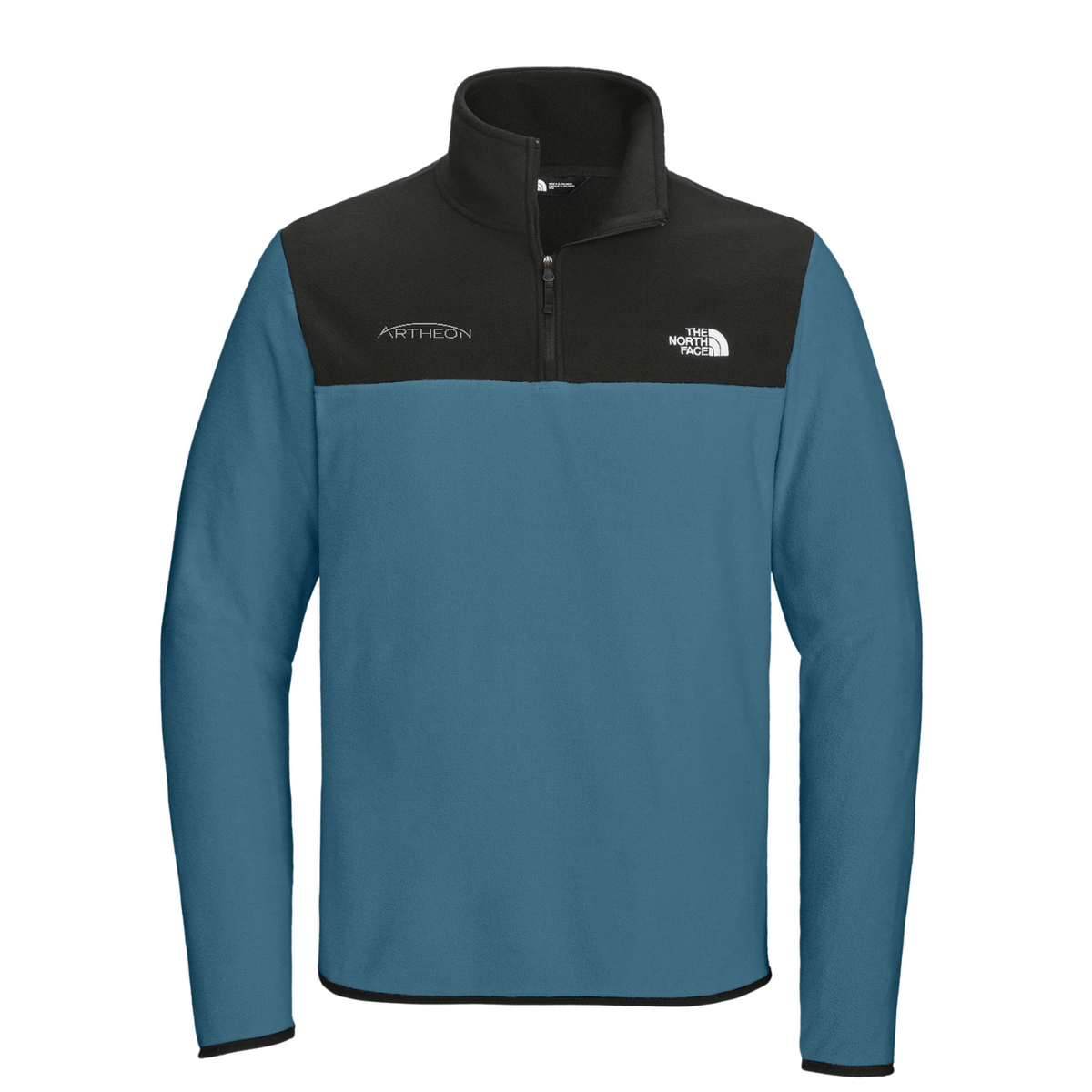 The North Face Glacier 1/4-Zip Fleece — Shady Blue/ TNF Black