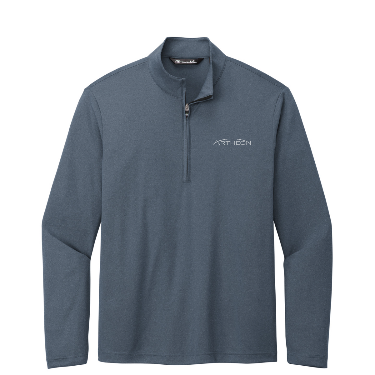 TravisMathew Coto Performance 1/4-Zip — Vintage Indigo/ Black
