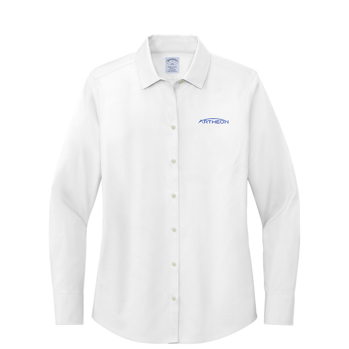 Brooks Brothers Women's Wrinkle-Free Stretch Pinpoint Shirt — White