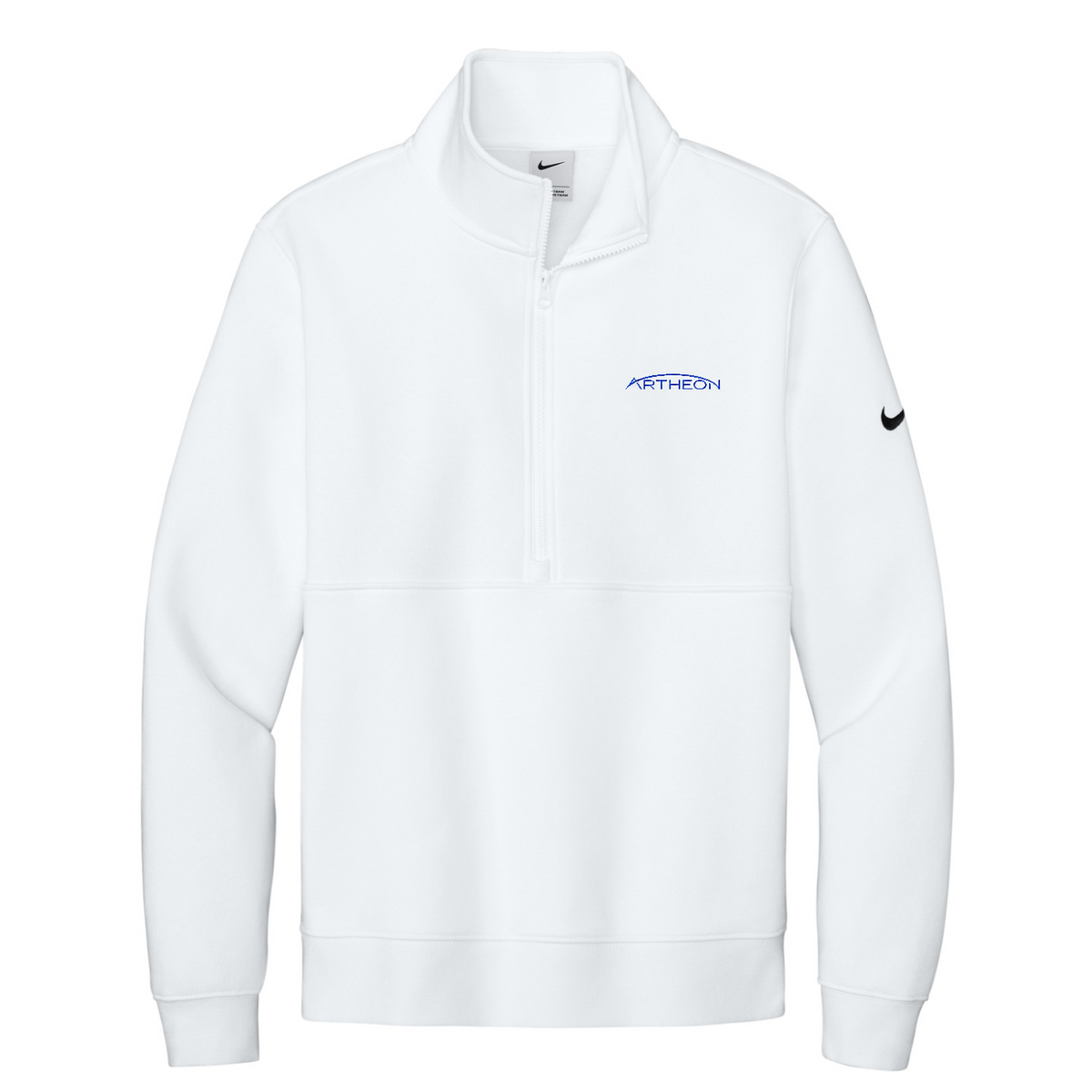 Nike Club Fleece Sleeve Swoosh 1/2-Zip — White