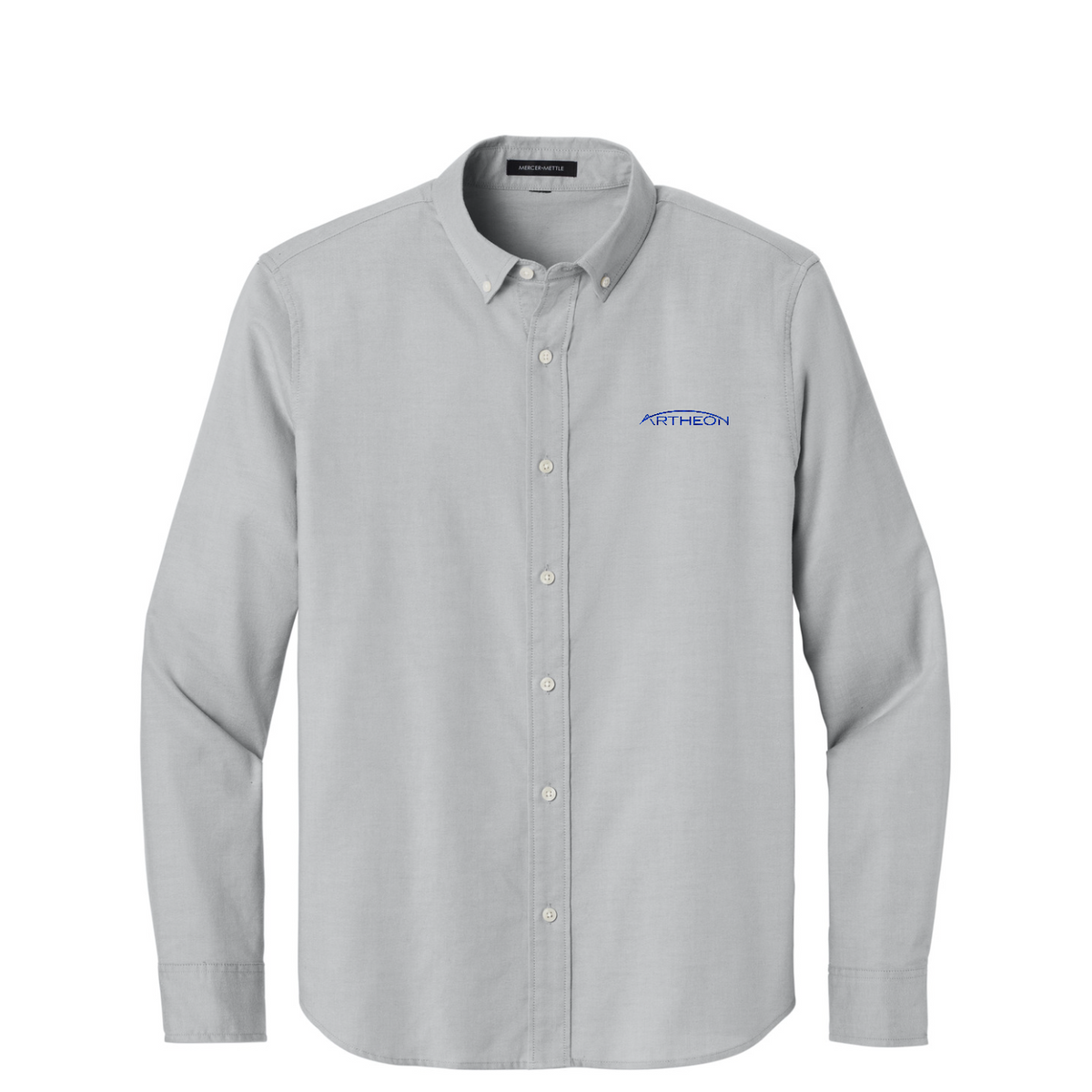 Mercer+Mettle Long Sleeve Modern Oxford Shirt — Gusty Grey