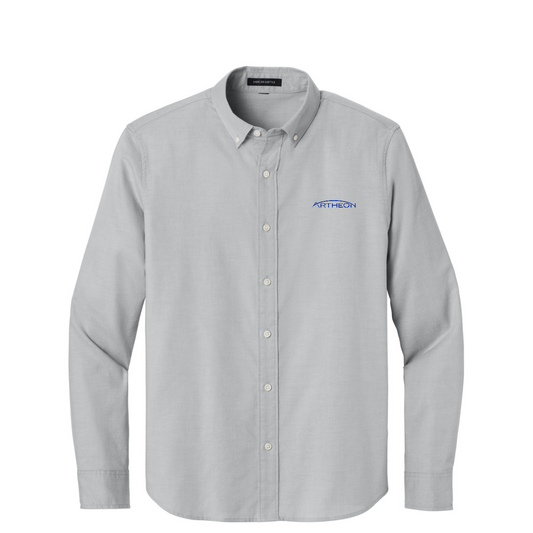 Mercer+Mettle Long Sleeve Modern Oxford Shirt — Gusty Grey