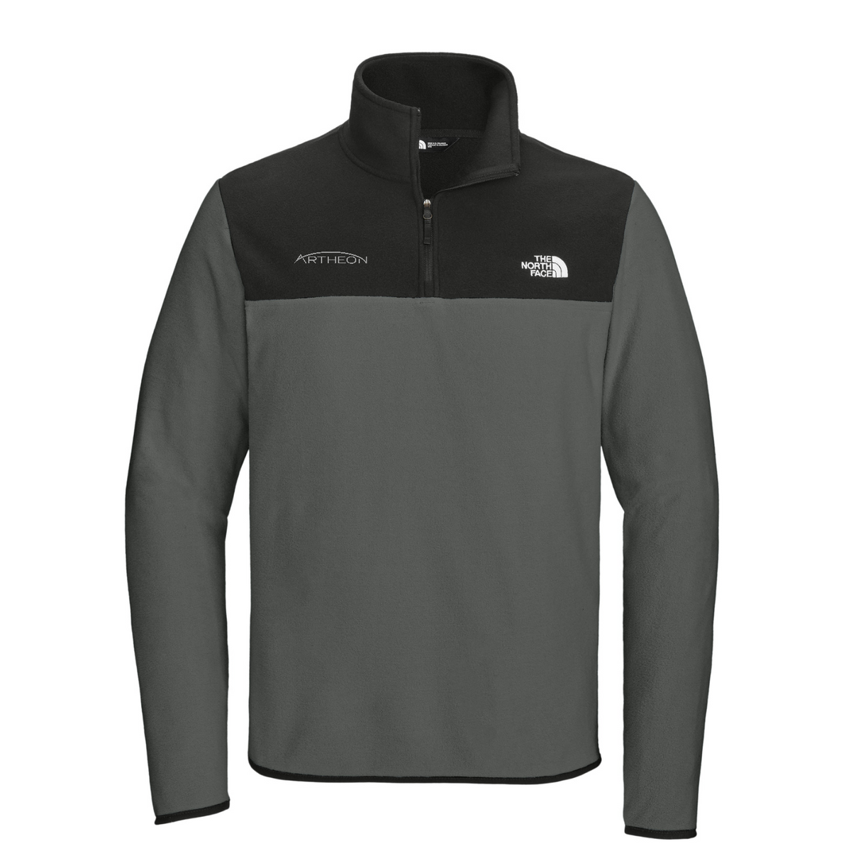 The North Face Glacier 1/4-Zip Fleece — Asphalt Grey/ TNF Black